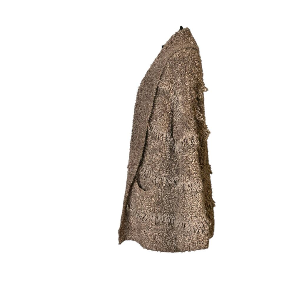 Universal Threads Brown Fringe Loop Chunky Open F… - image 2